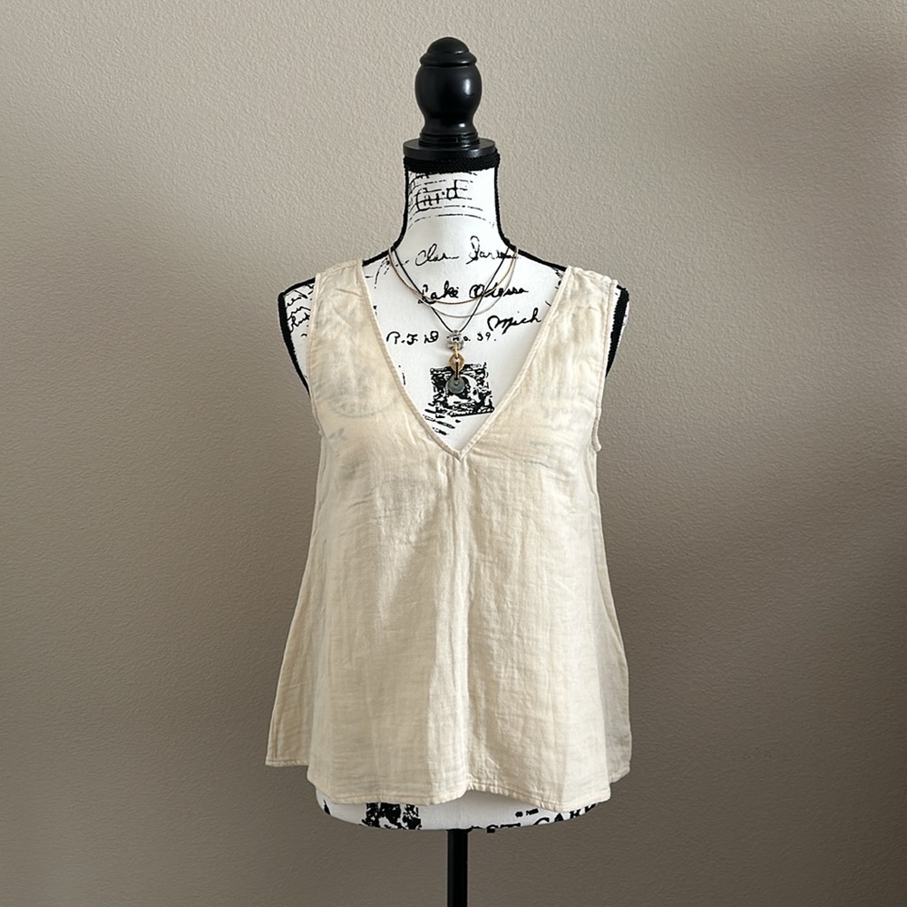 NWT Calme By Johnny Was | Drape V-Neck Top - Picture 2 of 8